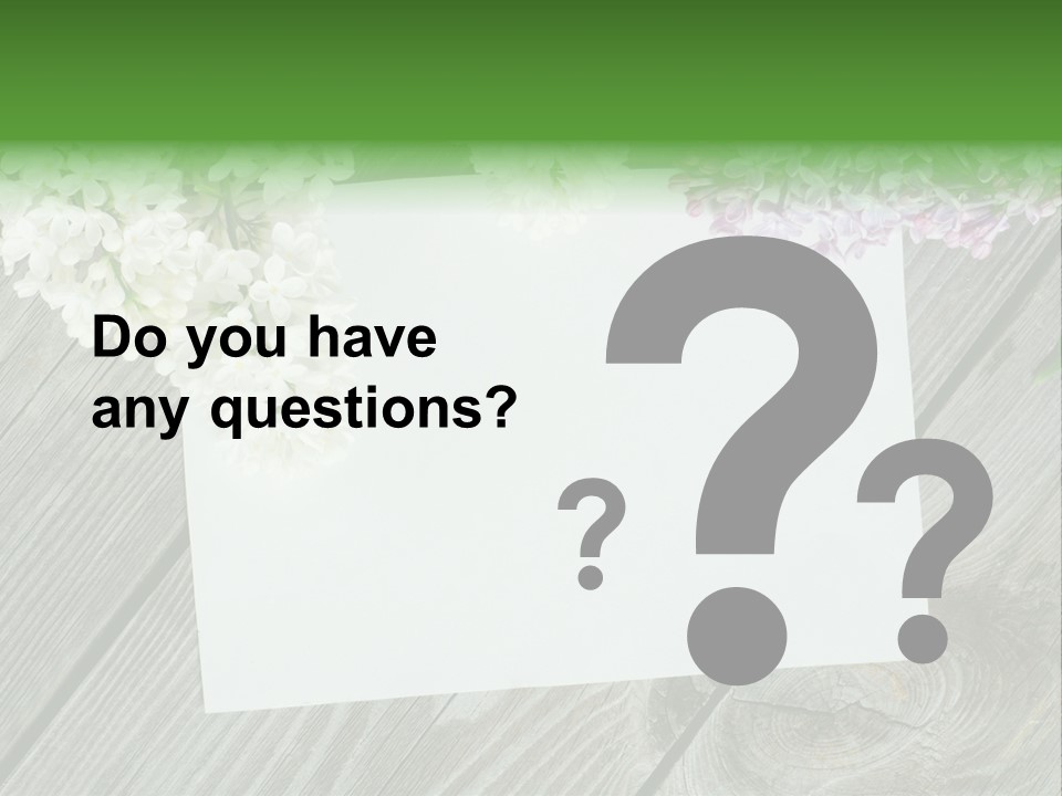 Board Transparent Scented PowerPoint Template