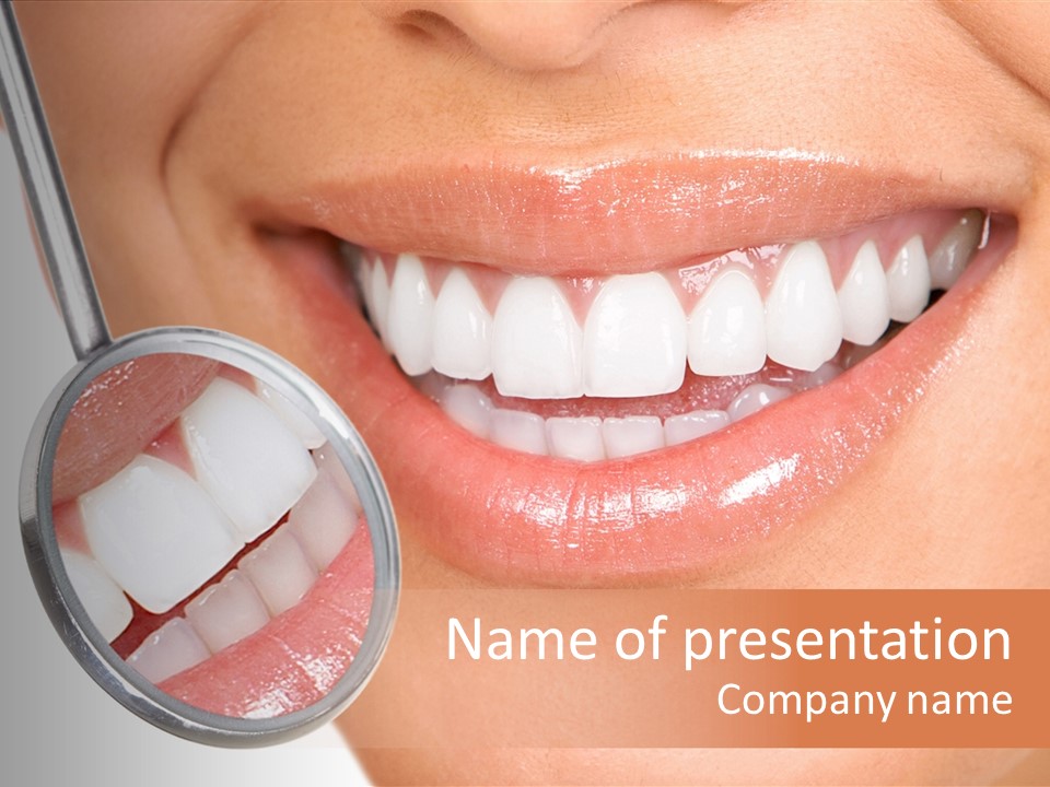 Health Dentist Reflection PowerPoint Template