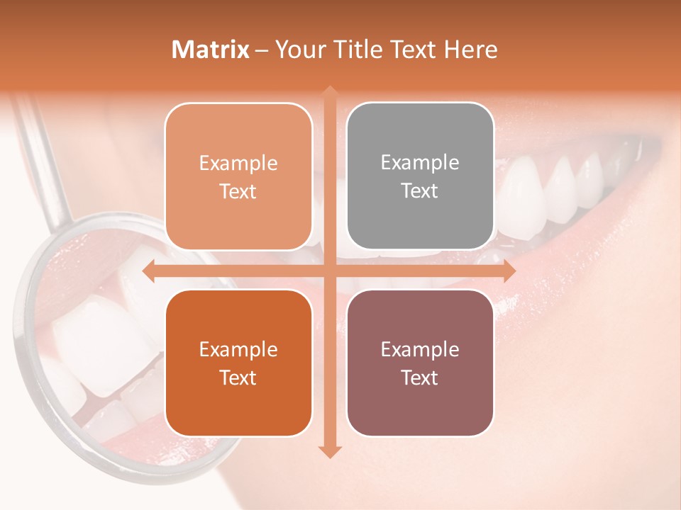 Health Dentist Reflection PowerPoint Template