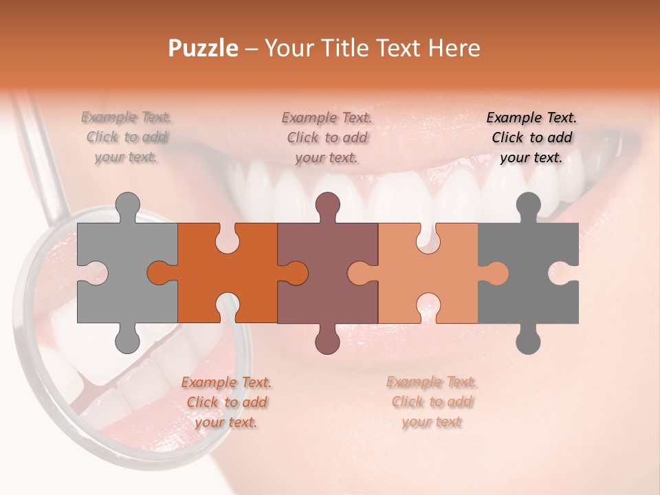 Health Dentist Reflection PowerPoint Template