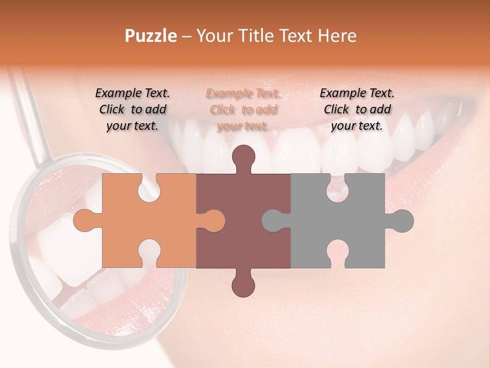 Health Dentist Reflection PowerPoint Template