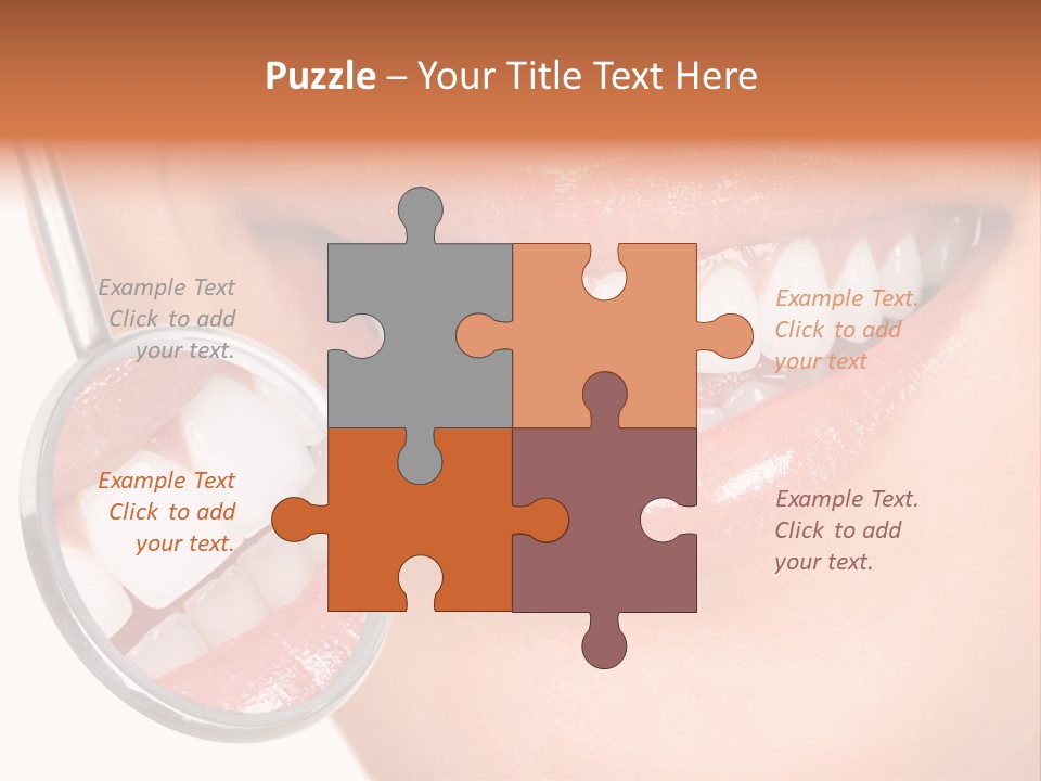 Health Dentist Reflection PowerPoint Template