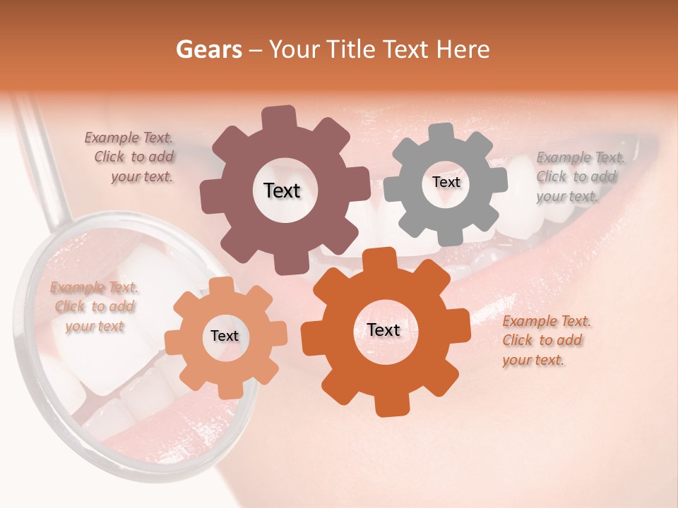 Health Dentist Reflection PowerPoint Template