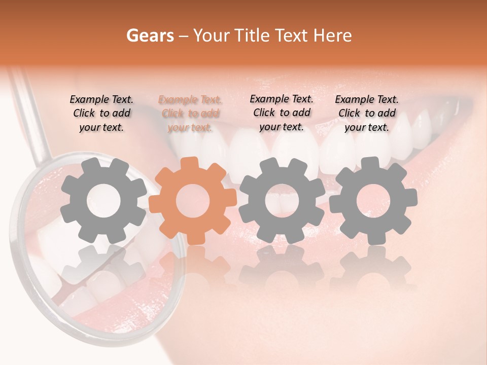 Health Dentist Reflection PowerPoint Template