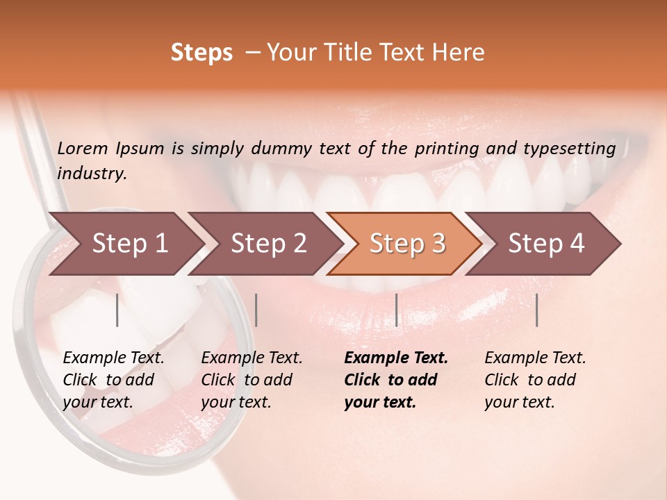 Health Dentist Reflection PowerPoint Template