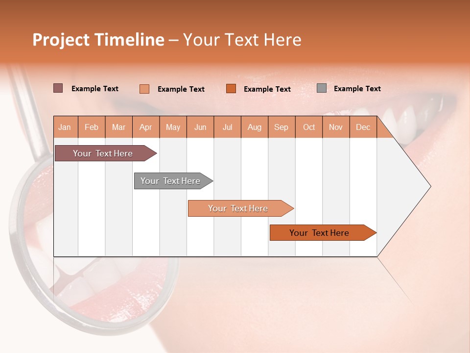 Health Dentist Reflection PowerPoint Template