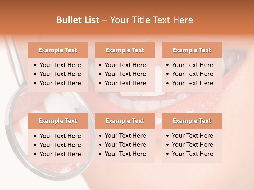 Health Dentist Reflection PowerPoint Template