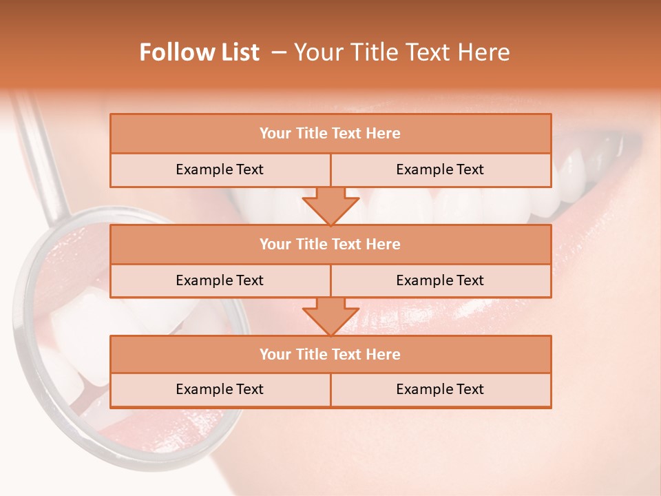 Health Dentist Reflection PowerPoint Template