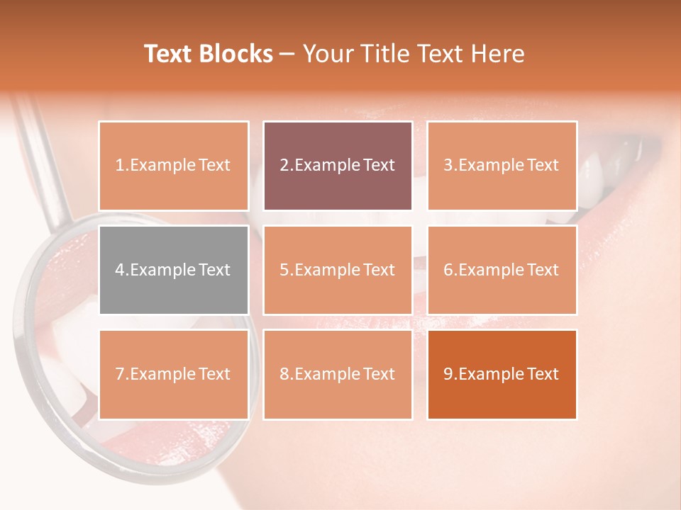 Health Dentist Reflection PowerPoint Template