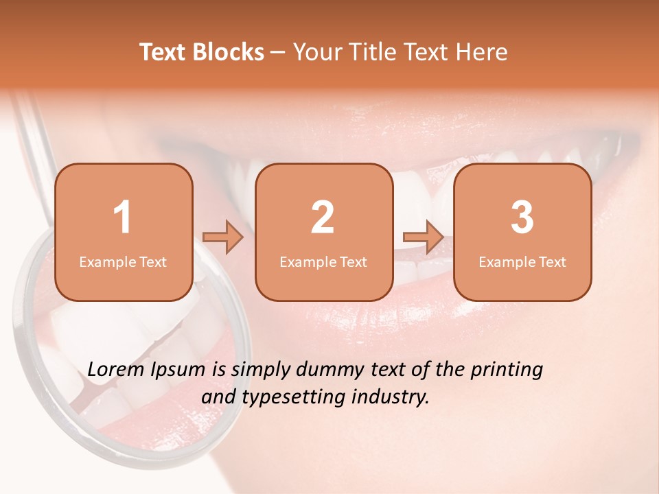 Health Dentist Reflection PowerPoint Template
