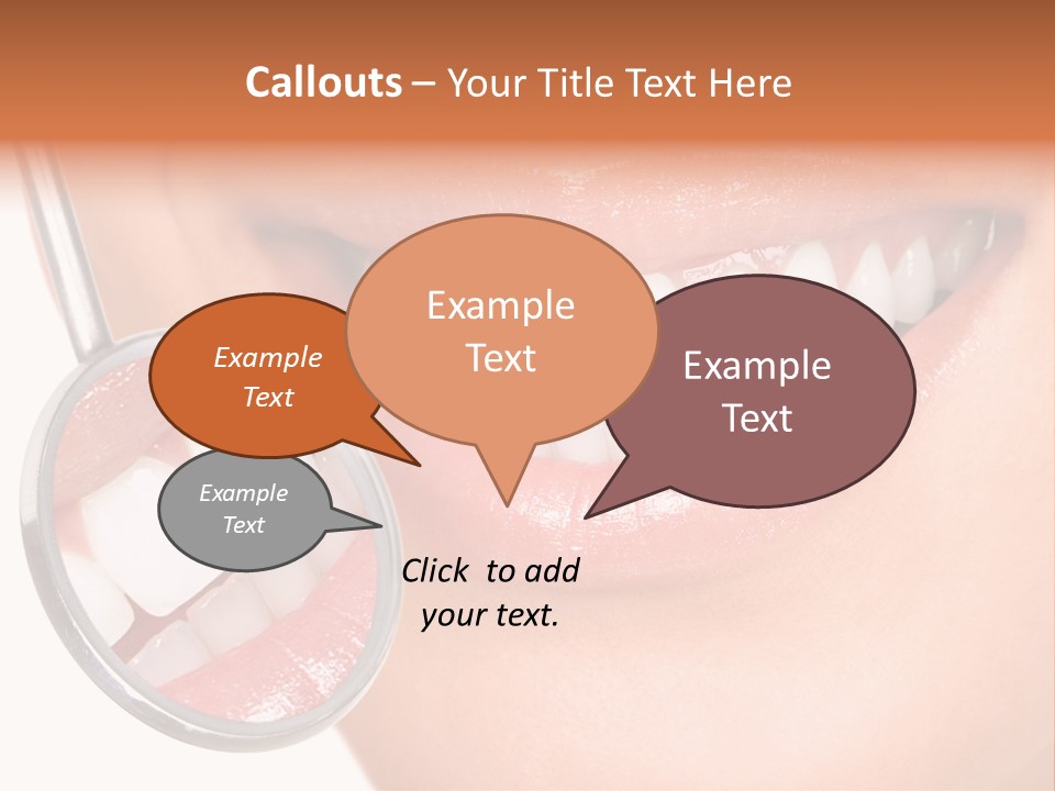 Health Dentist Reflection PowerPoint Template