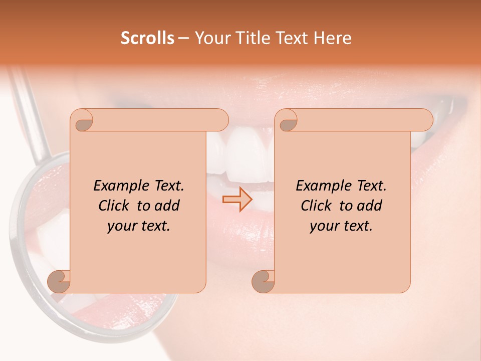 Health Dentist Reflection PowerPoint Template