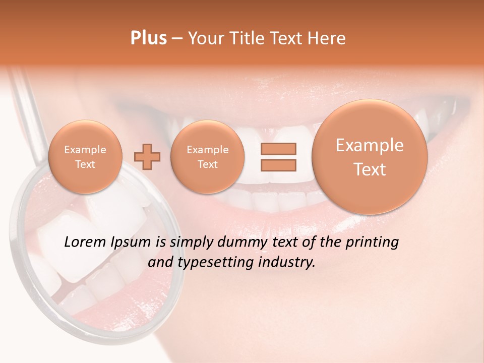 Health Dentist Reflection PowerPoint Template