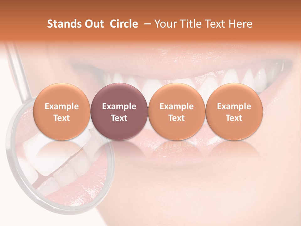 Health Dentist Reflection PowerPoint Template