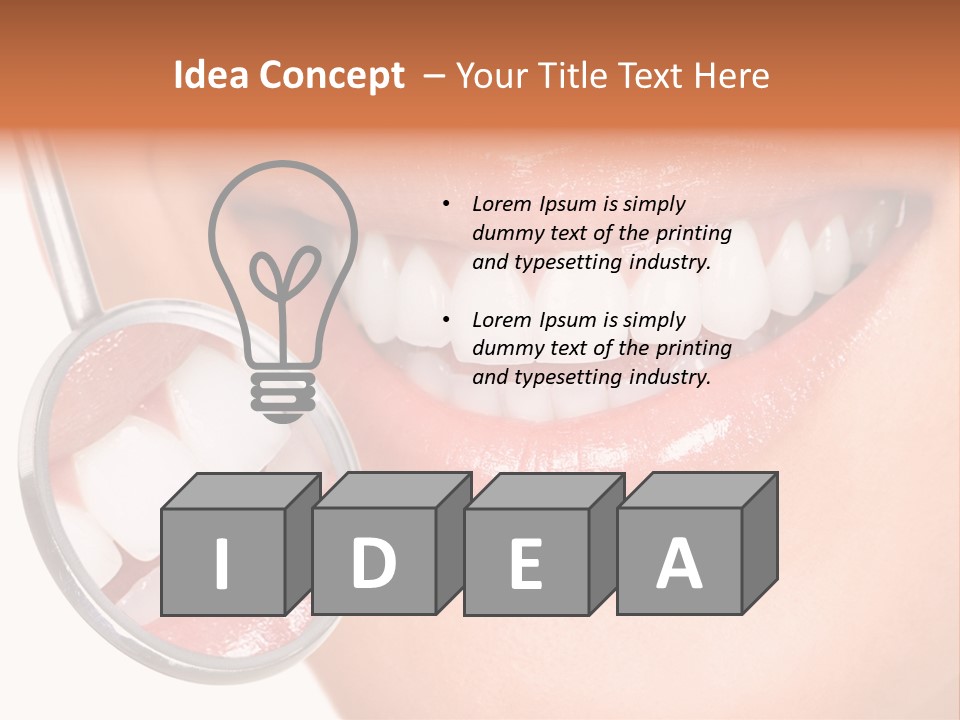 Health Dentist Reflection PowerPoint Template