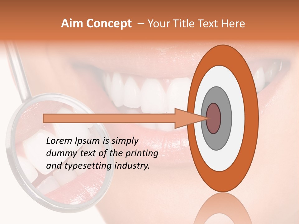 Health Dentist Reflection PowerPoint Template