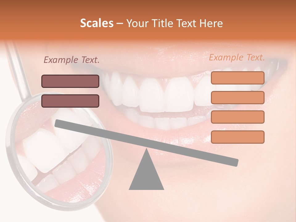 Health Dentist Reflection PowerPoint Template
