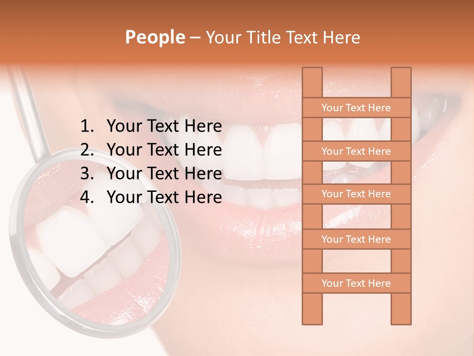 Health Dentist Reflection PowerPoint Template