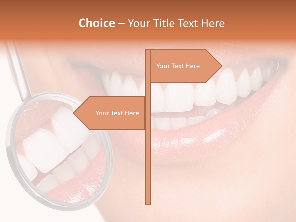 Health Dentist Reflection PowerPoint Template