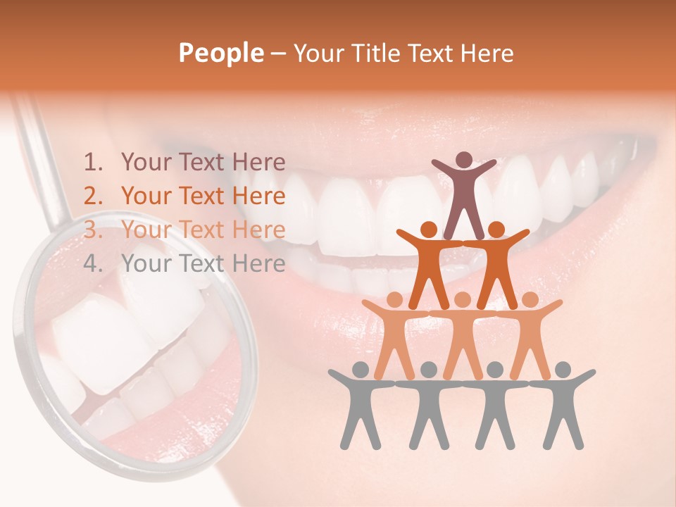 Health Dentist Reflection PowerPoint Template