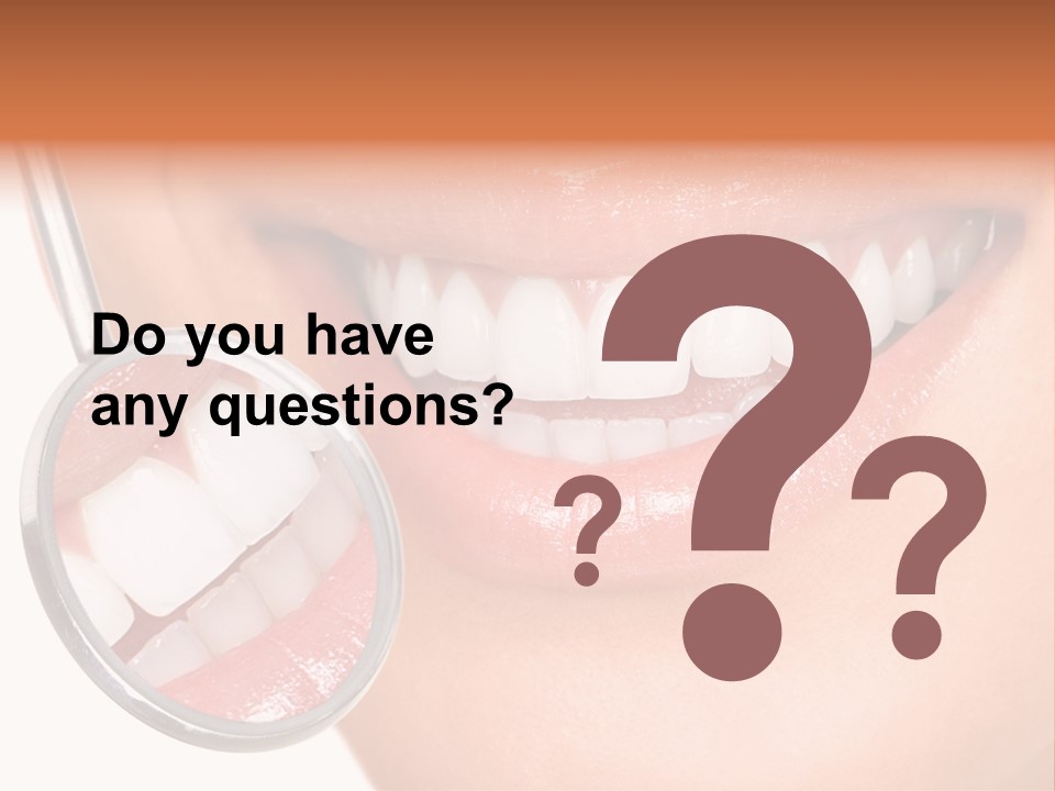 Health Dentist Reflection PowerPoint Template