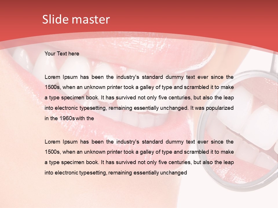 Whitening Woman Young PowerPoint Template