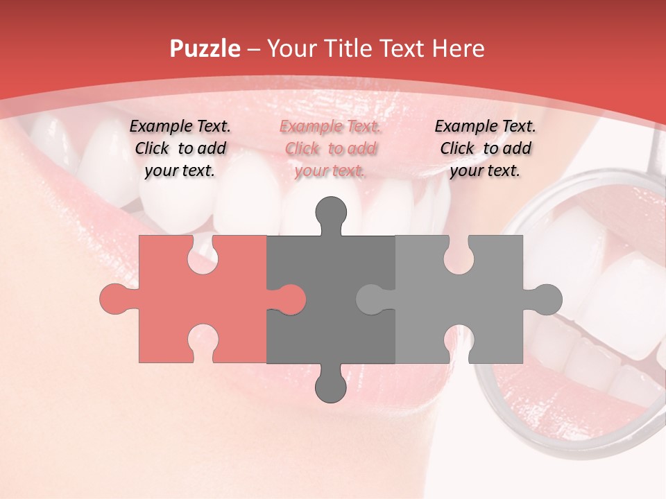 Whitening Woman Young PowerPoint Template