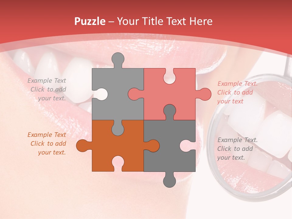 Whitening Woman Young PowerPoint Template