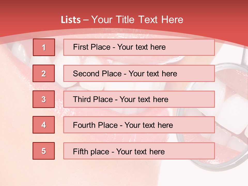 Whitening Woman Young PowerPoint Template