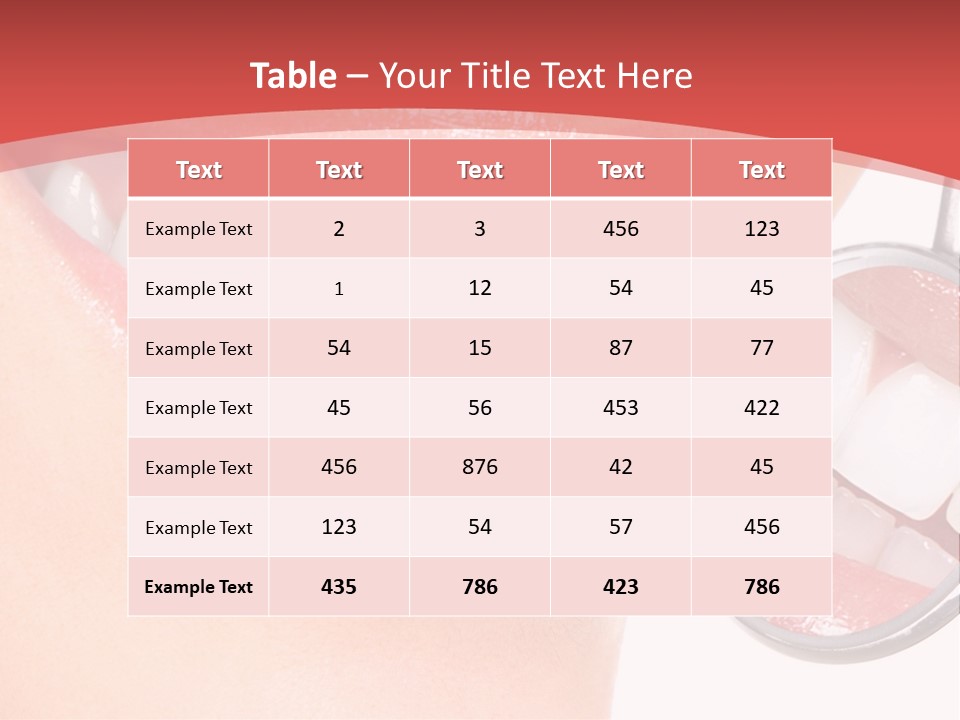 Whitening Woman Young PowerPoint Template