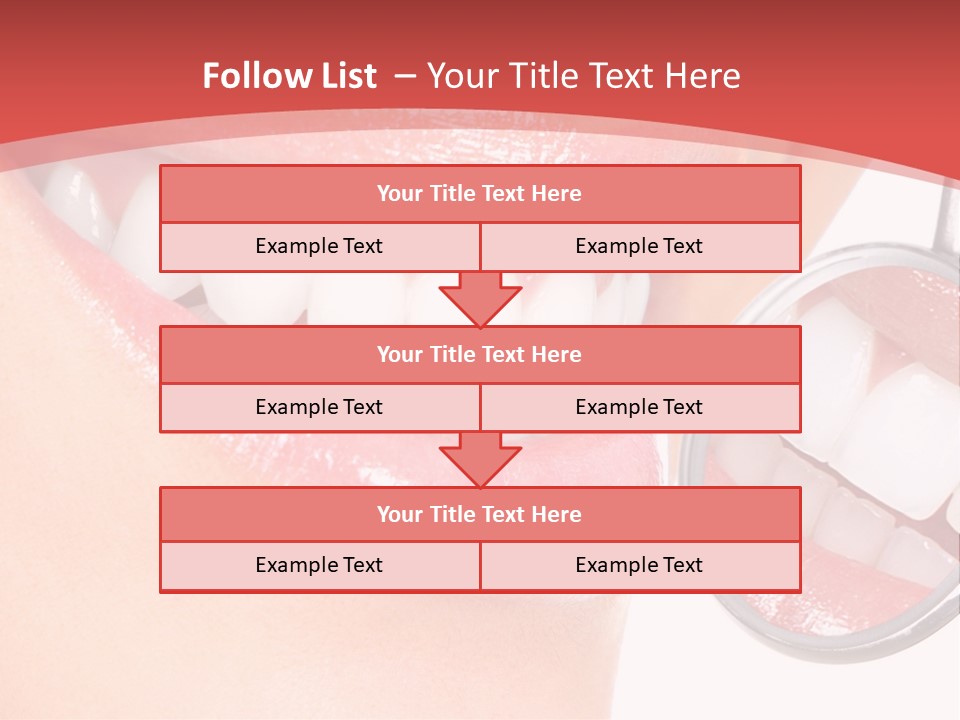 Whitening Woman Young PowerPoint Template