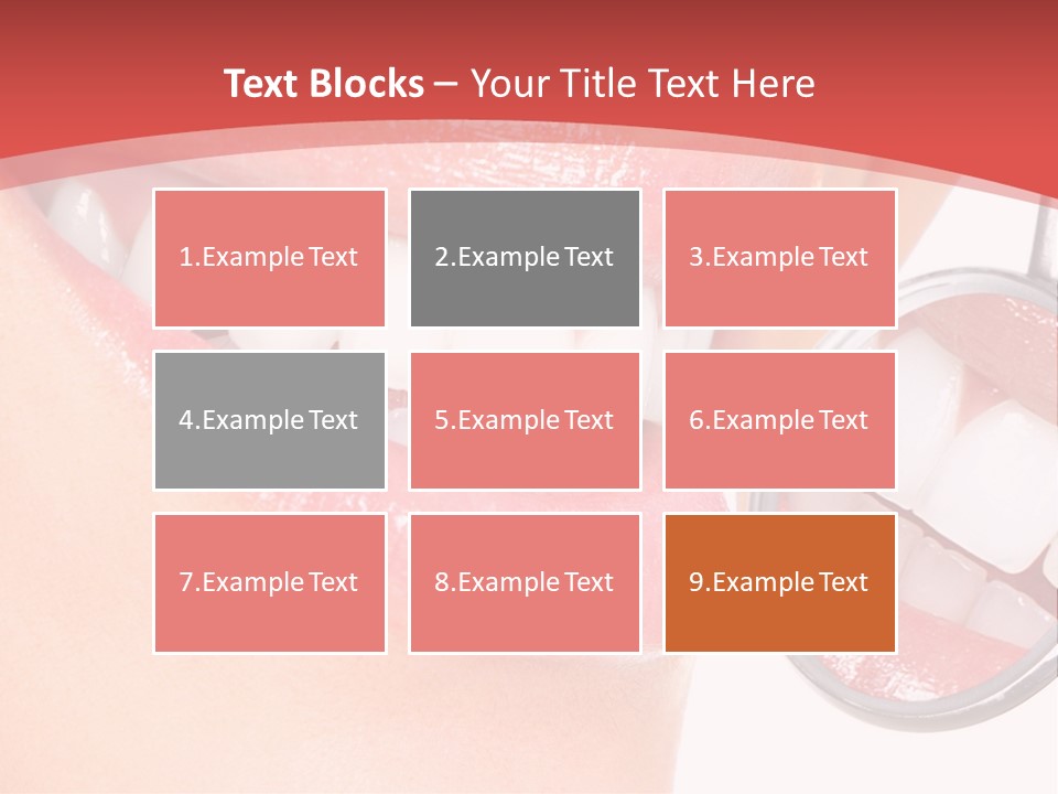 Whitening Woman Young PowerPoint Template