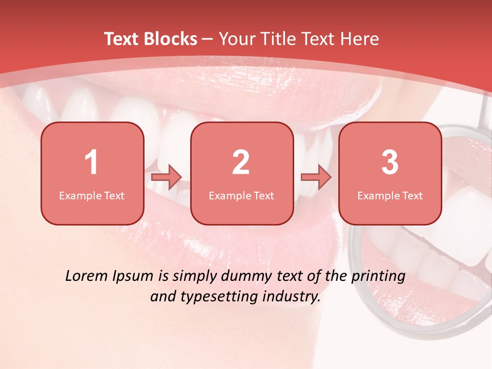 Whitening Woman Young PowerPoint Template