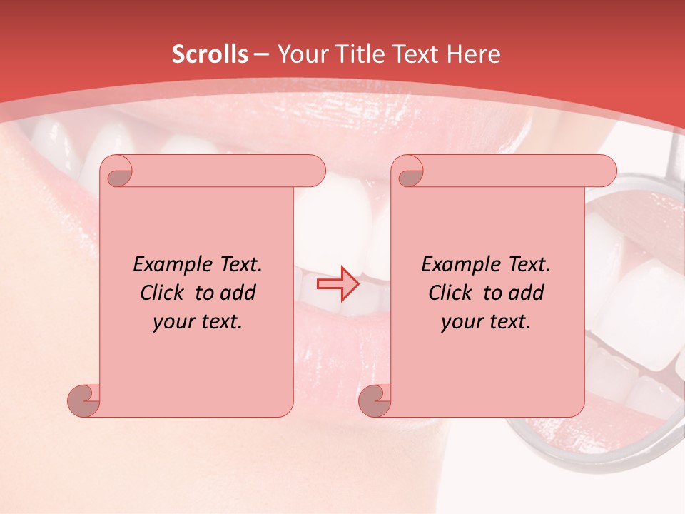 Whitening Woman Young PowerPoint Template
