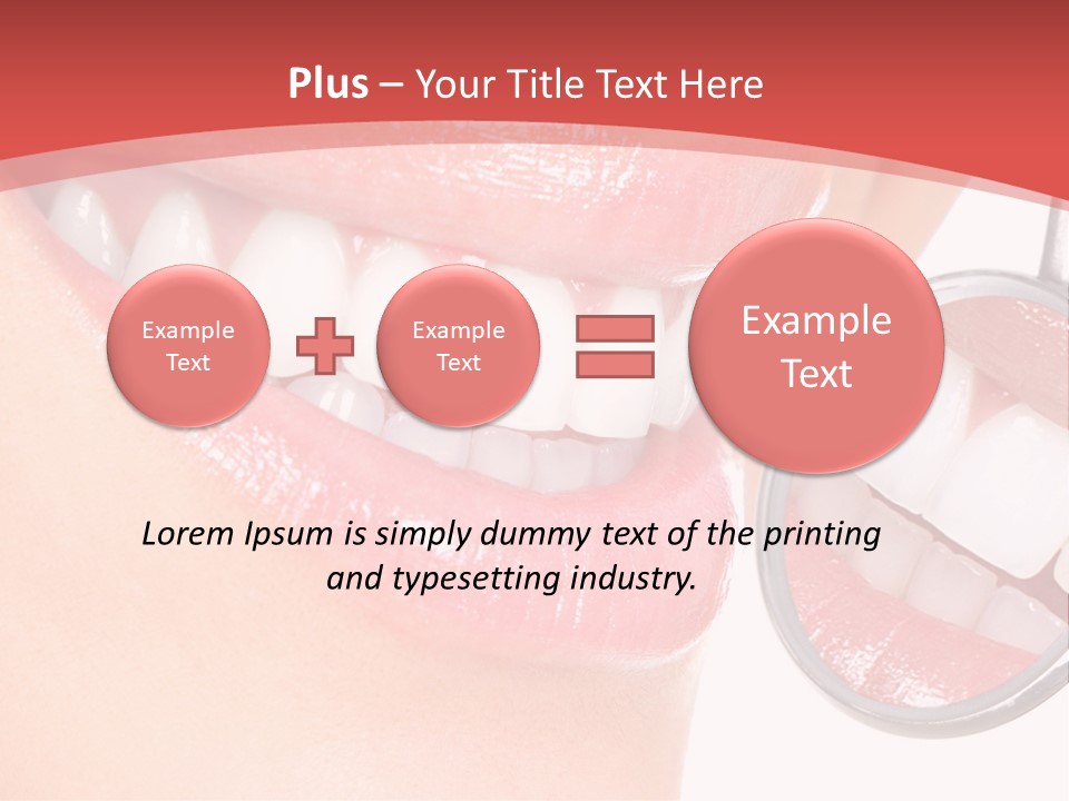 Whitening Woman Young PowerPoint Template