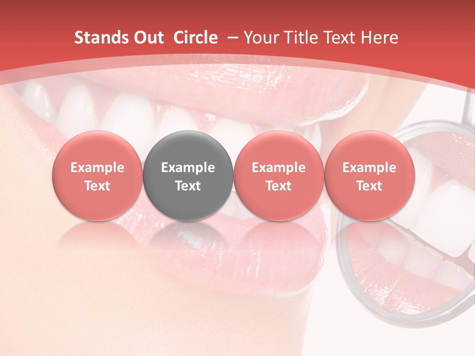 Whitening Woman Young PowerPoint Template