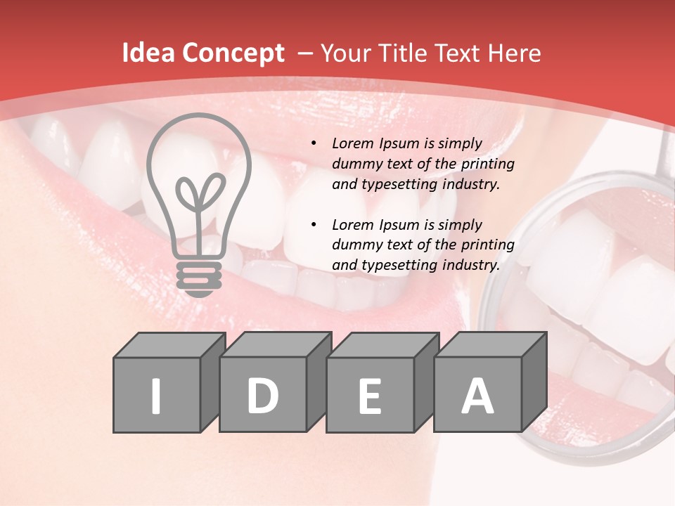 Whitening Woman Young PowerPoint Template