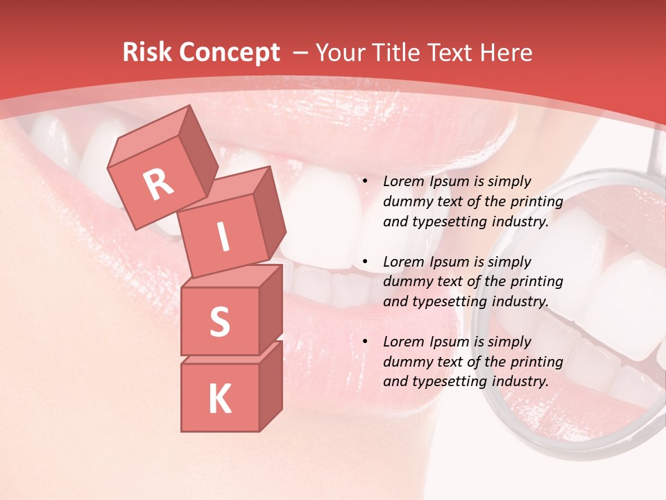 Whitening Woman Young PowerPoint Template