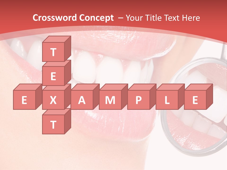 Whitening Woman Young PowerPoint Template