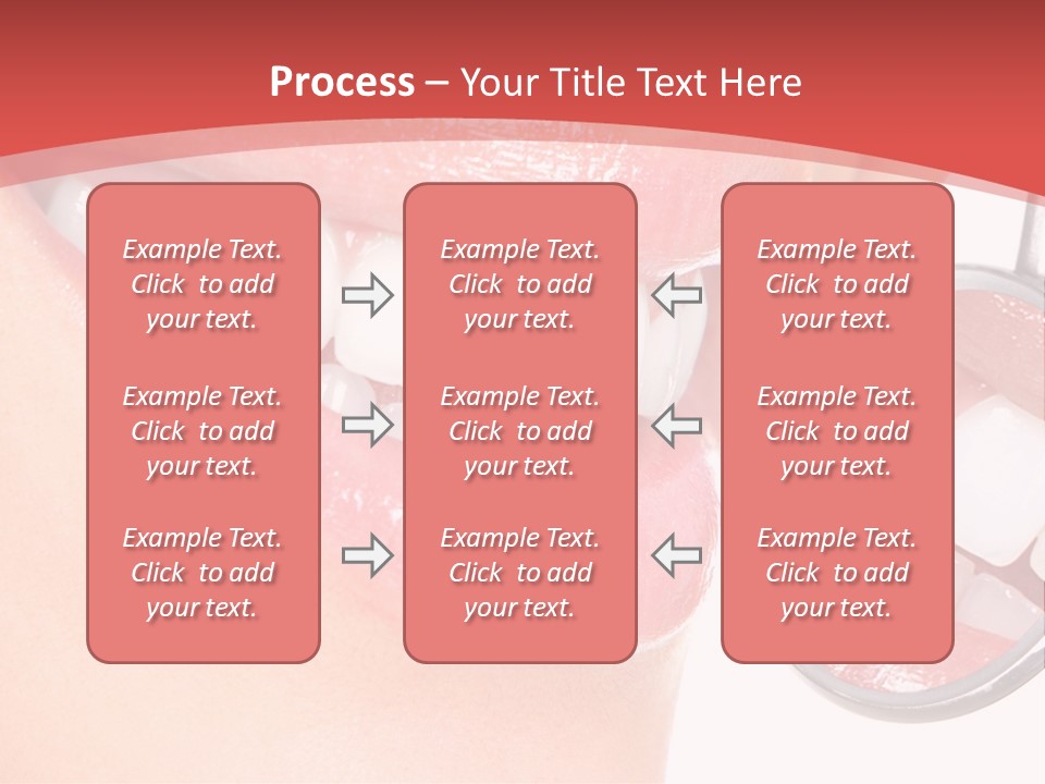 Whitening Woman Young PowerPoint Template