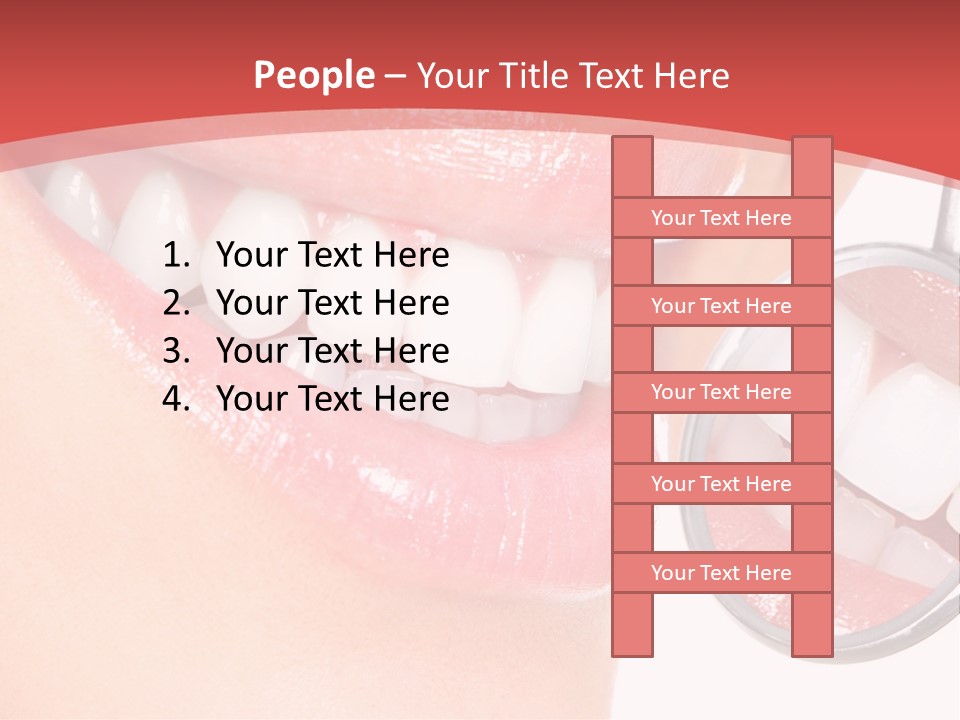 Whitening Woman Young PowerPoint Template