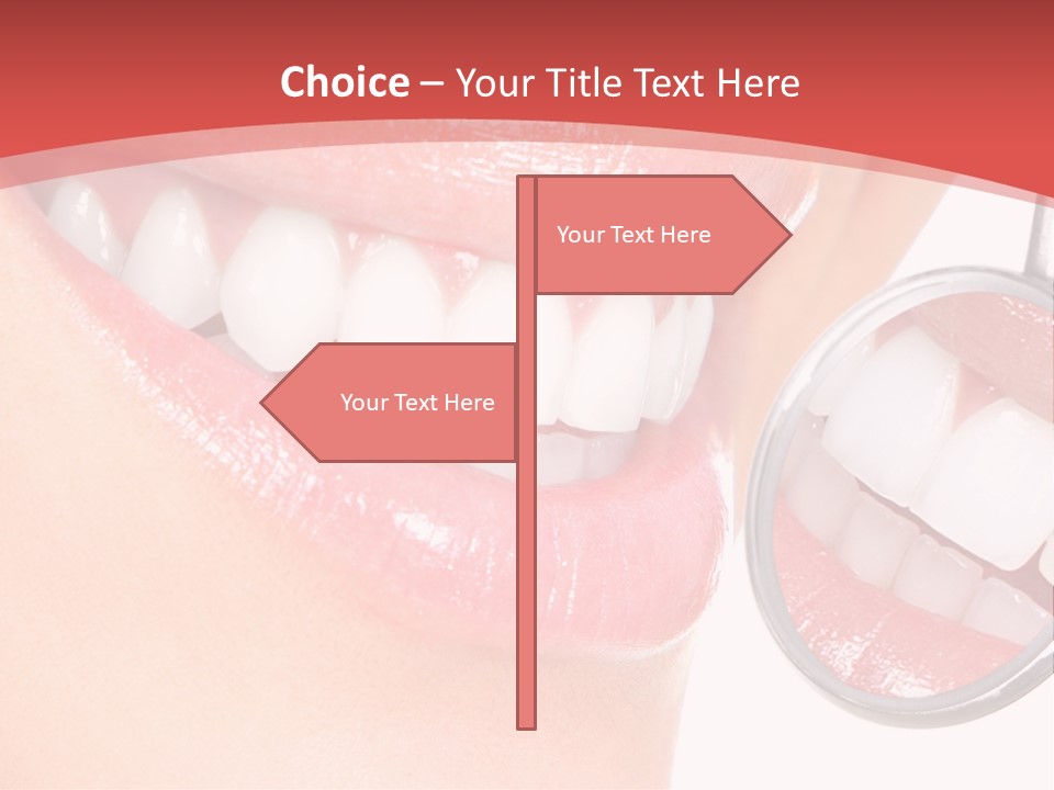 Whitening Woman Young PowerPoint Template