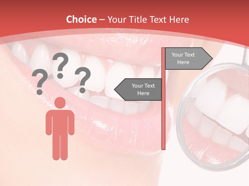 Whitening Woman Young PowerPoint Template