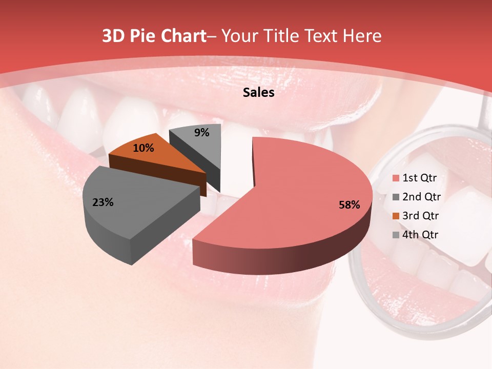 Whitening Woman Young PowerPoint Template