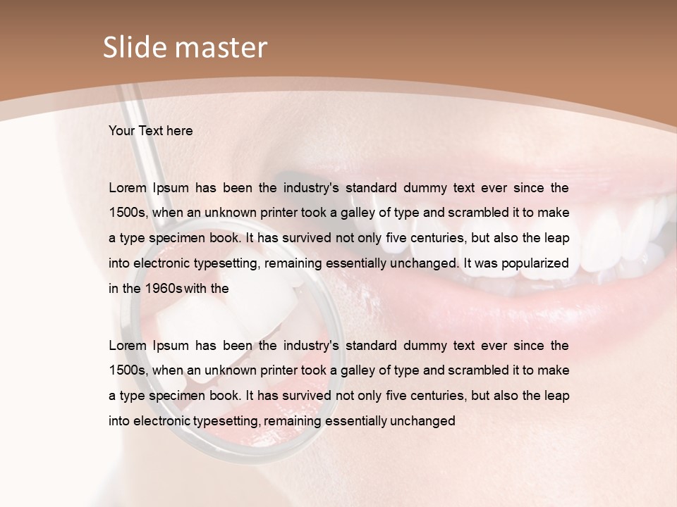 Person Mirror Healthy PowerPoint Template