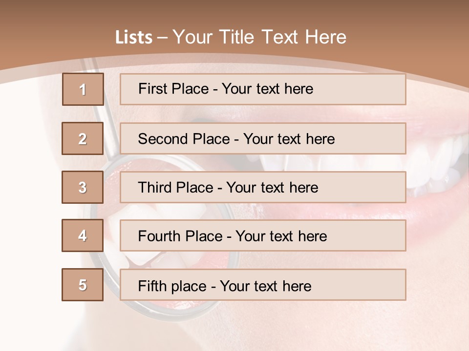 Person Mirror Healthy PowerPoint Template