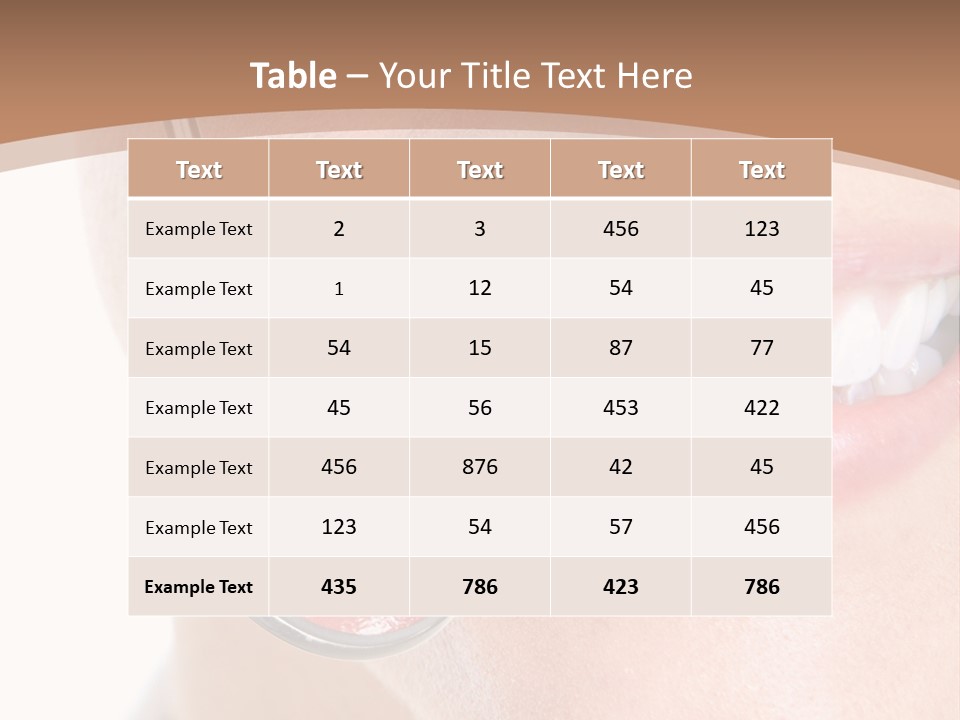Person Mirror Healthy PowerPoint Template