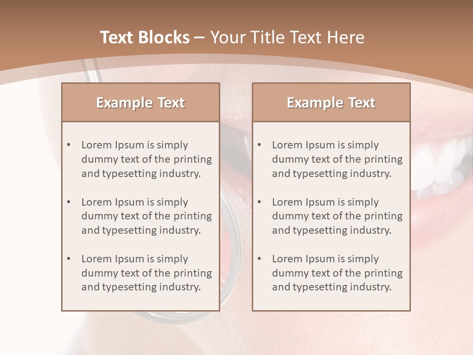 Person Mirror Healthy PowerPoint Template