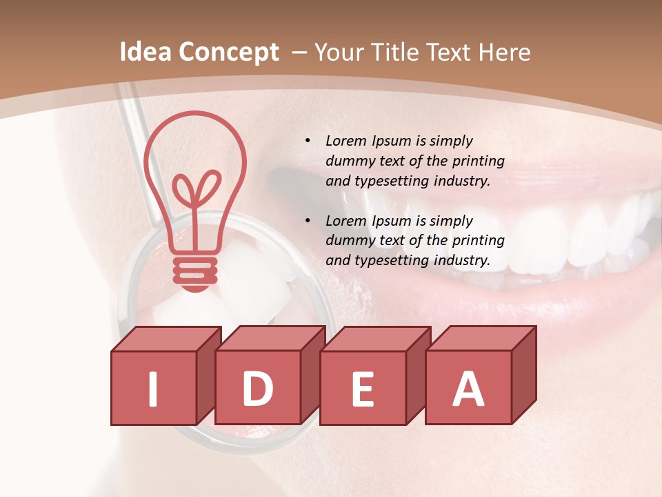 Person Mirror Healthy PowerPoint Template