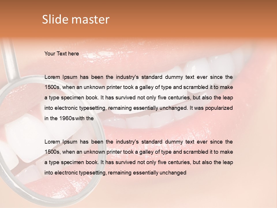 Woman Lady Dentist PowerPoint Template